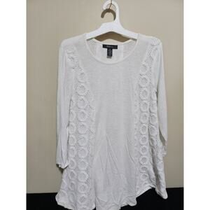 Style & Co. Women's Crochet Accent Top - Medium